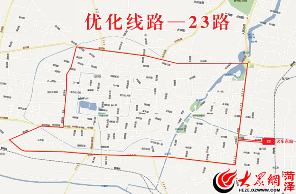 23路公交线路图