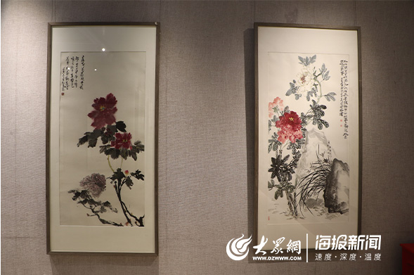 牡丹牵情翰墨香——洛阳·菏泽牡丹书画联展在菏泽市博物馆开幕